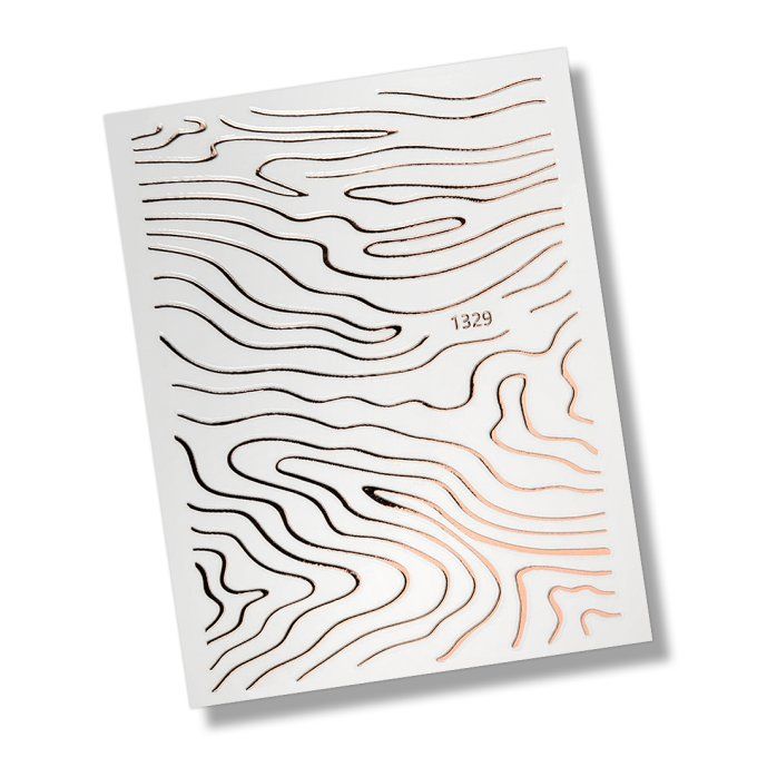 NAIL STICKERS -LINES ROSE GOLD