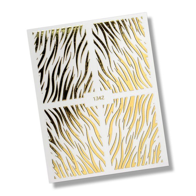 NAIL STICKERS -ANIMAL PRINT N°3 GOLD