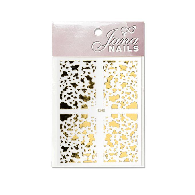 NAIL STICKERS -ANIMAL PRINT N°5 GOLD