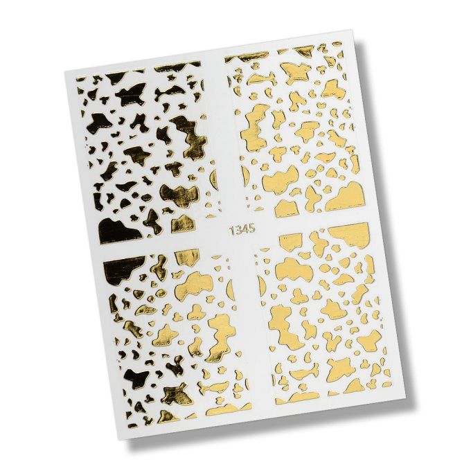 NAIL STICKERS -ANIMAL PRINT N°5 GOLD