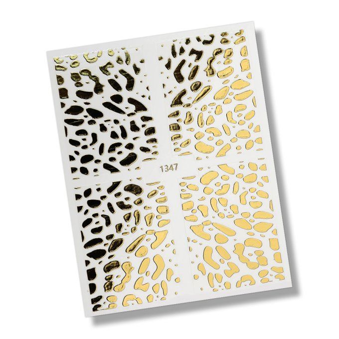 NAIL STICKERS -ANIMAL PRINT N°6 GOLD