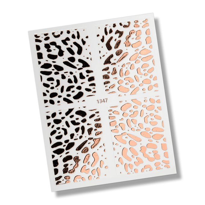 NAIL STICKERS -ANIMAL PRINT N°6 ROSE GOLD