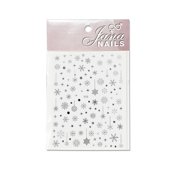 Nail stickers Stars & Snowflakes Silver