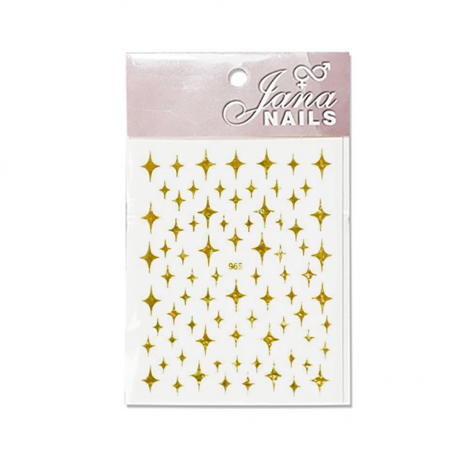 Nail stickers Stars Holo Gold