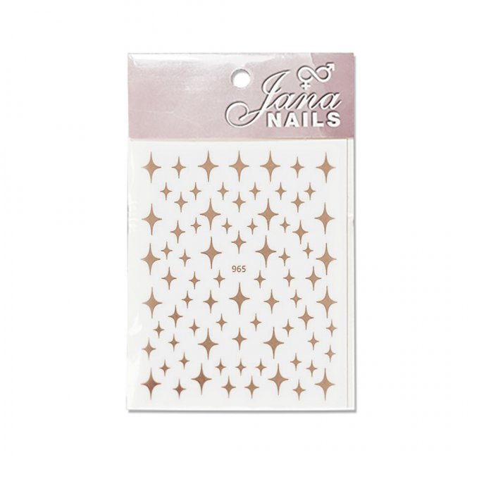 Nail stickers Stars Rose Gold