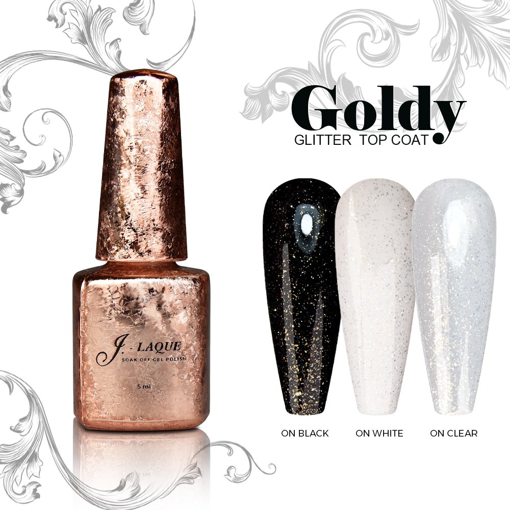 goldy glitter top coat 5ml
