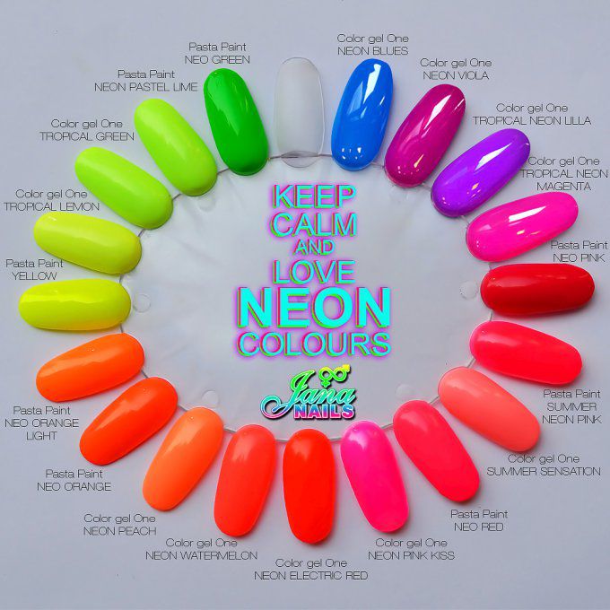 Color gel one Neon Electric Red 5ml