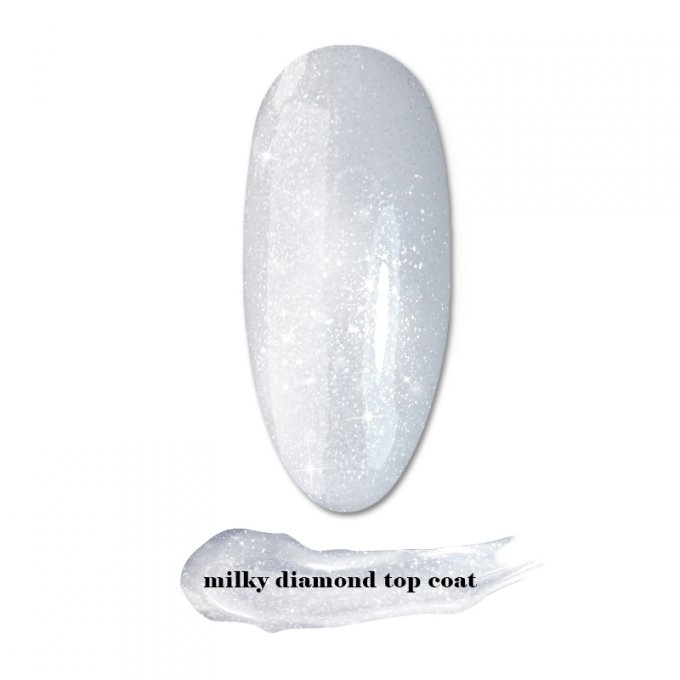 Milky Diamond Top Coat - 10ml 